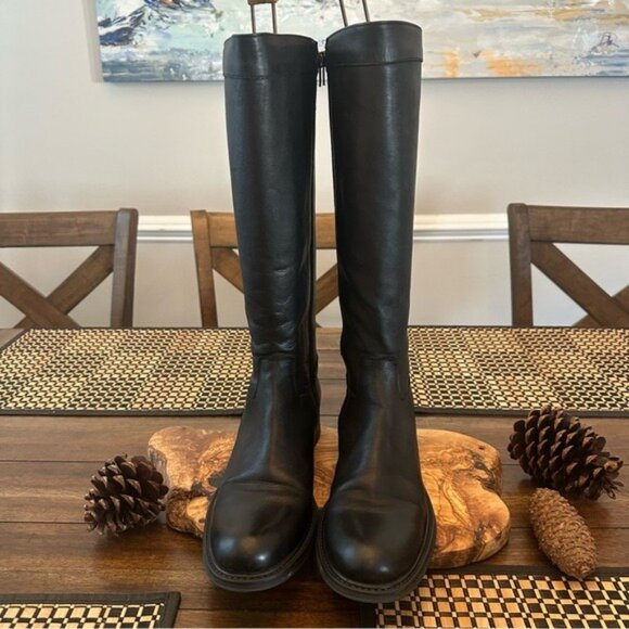 Vintage Soft Leather Black Equestrian Riding Boots Women’s Size 40 / US 10 - Picture 6 of 15
